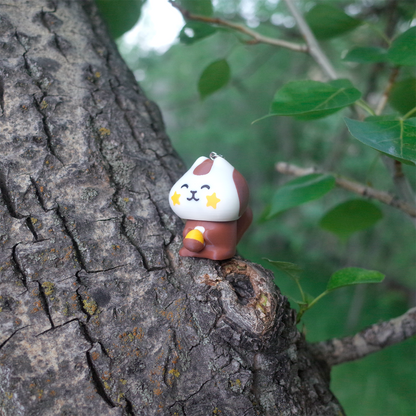 Clicky Cute Chubby Squirrel Keychain / Bag Charm / Desktop Toy
